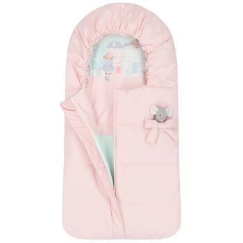 Baby Girls Pink Mouse Padded Nest